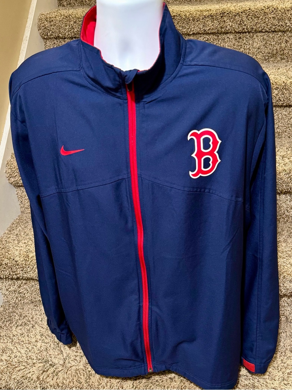 Perfect mint *Boston Red Sox* MLB Nike lightweight windbreaker jacket - mens XL